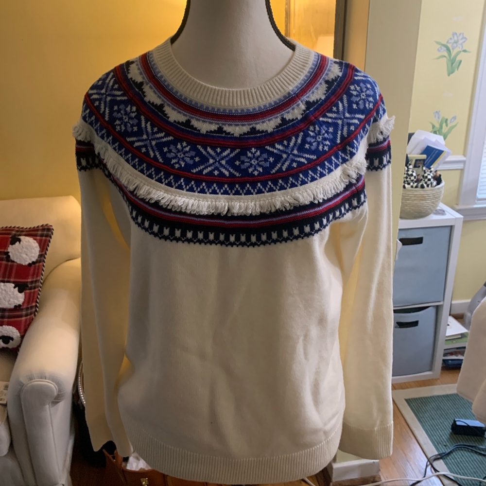 NWT Talbots Fair Isle sweater, size M.